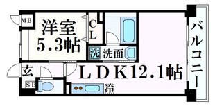 神戸駅 徒歩10分 1階の物件間取画像